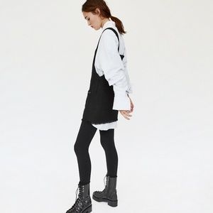 tweed dungaree skirt